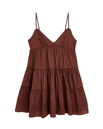 Brown cami mini dress | River Island