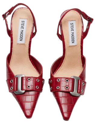 DILLON Red Crocodile Slingback Pump | Women's Shoes – Steve Madden