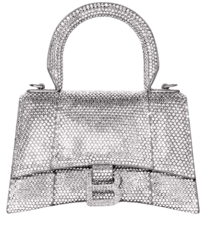Balenciaga Hourglass Crystal Embellished Bag