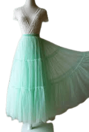 long tulle skirt mint green layered tiered - Google Search