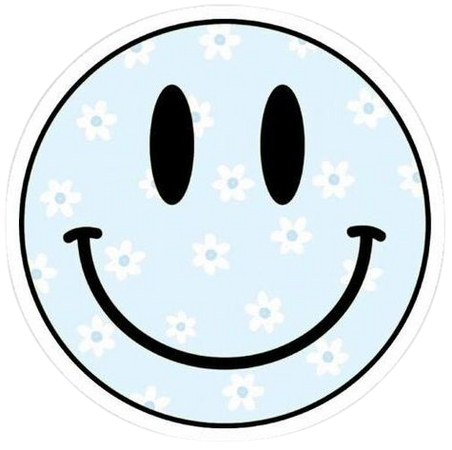 smiley face sticker aesthetic png