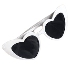 white heart sunglasses - Google Search