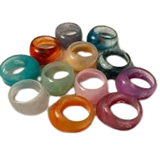 chunky rings colorful