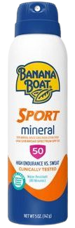 Banana Boat Sport Mineral C Sunscreen Spray - Spf 50 - 5oz : Target