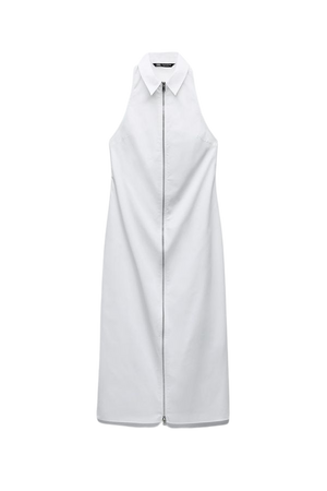 MIDI TOPCOAT DRESS - White | ZARA United States