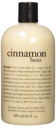 Amazon.com : Philosophy Cinnamon Buns Shampoo, Shower Gel and Bubble Bath, 480 ml/16 oz. : Beauty
