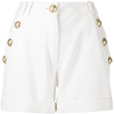 Balmain embossed buttons shorts - FARFETCH