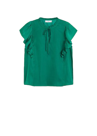 Ruffled blouse - f foBlouses Women | Mango United Kingdom