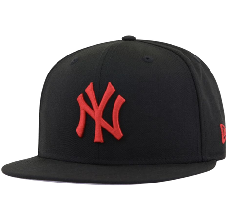 black red NY hat