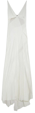 Ooto Sheer Panneled Woven Maxi Dress | Karen Millen