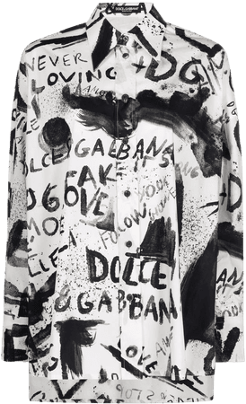 Dolce & Gabbana Chemise Imprimée à Manches Longues - Farfetch