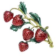 strawberry brooch - Google Search