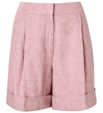 rose pink linen witchery Bermuda shorts