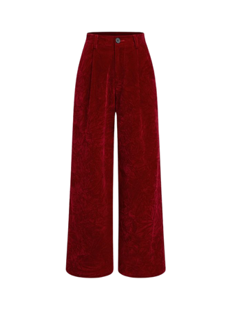 Boyfriend velvet pants in red - Tom Ford