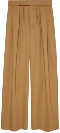 PLEATED WOOL PANTS LIMITED EDITION - taupe brown | ZARA United States