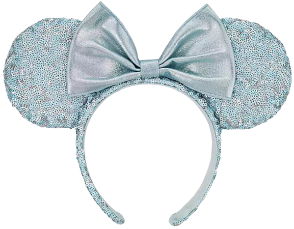 Arendelle Aqua Minnie Mouse Ears Headband With Bow – My Disney Shop