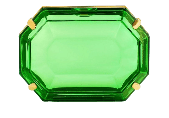 emerald green jewel clutch