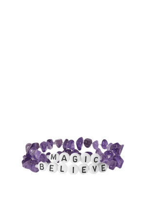 Purple Set of two amethyst and enamel bracelets | TBalance Crystals | NET-A-PORTER