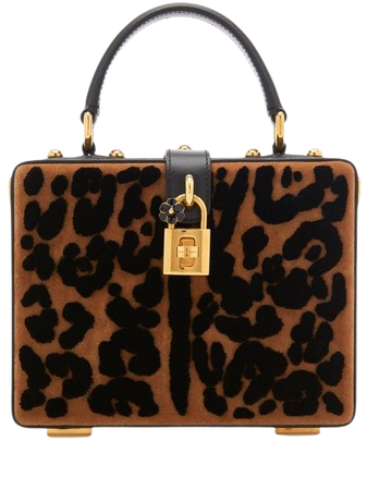 Leopard-Print Leather Box Bag by Dolce & Gabbana | Moda Operandi