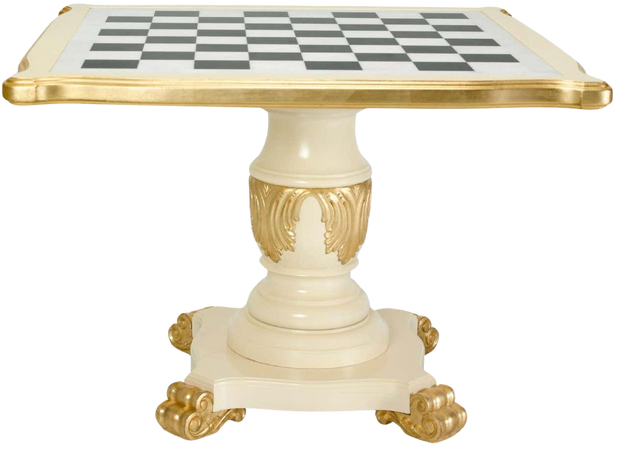 21st Century Neoclassical Evelyn Chess Table Handcrafted Portugal by Greenapple