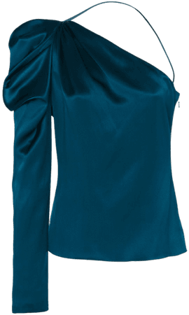 Draped Silk One-Shoulder Top by Cushnie | Moda Operandi