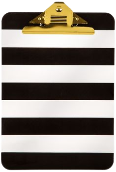 Black & White Striped Clipboard | Hobby Lobby | 1201243