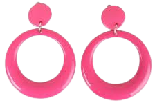 70s earrings pink - Google Search