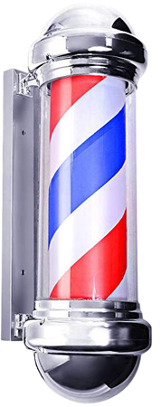 Amazon.com : Giantex 30" Barber Shop Pole Red White Blue Rotating Light Stripes Sign Hair Salon : Gateway