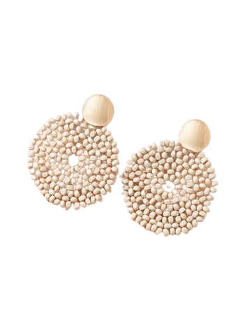 Bead Decor Round Drop Earrings | SHEIN USA