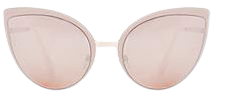 Amy Oversize Cat Eye Pink Lens Sunglasses