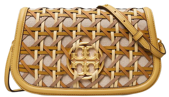 Miller Basket-Weave Convertible Shoulder Bag: Women's Designer Clutches | Tory Burch