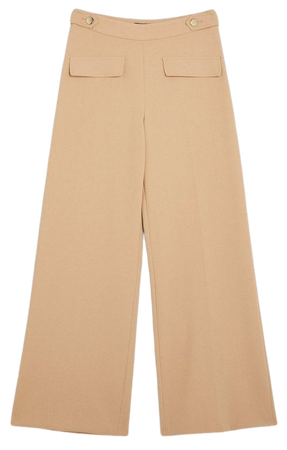 Tailored Compact Stretch Pocket Detailed Trouser | Karen Millen