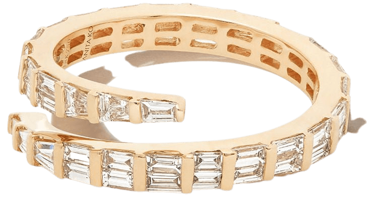 Anita Ko 18kt Yellow Gold Diamond Ring - Farfetch
