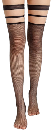 Thigh High Fishnet Garter Socks | SHEIN