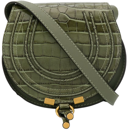 Chloé Marcie Croc-effect Shoulder Bag | Farfetch.com
