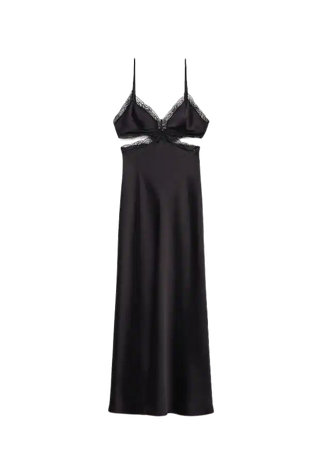Slip dress with slit - Women | Mango USA