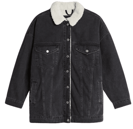 Oversized denim jacket - Outerwear - Woman | Bershka