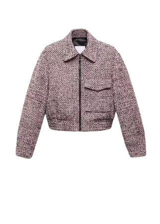 Tweed bomber jacket - Women | Mango USA
