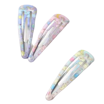 pastel hair clips