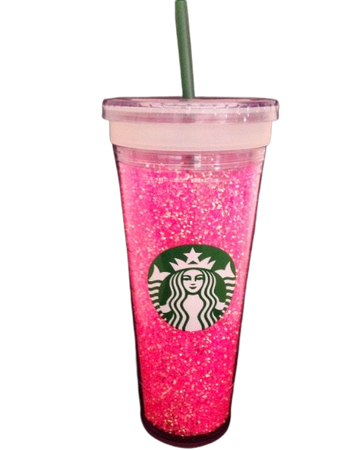 Pink Starbucks glitter cup