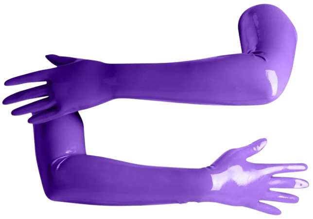PREMIUM Latex Gloves Purple Opera Long Length Unisex 1108 - Etsy