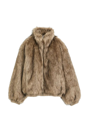 Fluffy Jacket - Beige - Ladies | H&M US