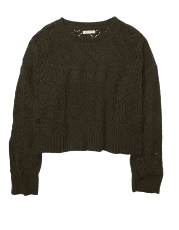 AE Pointelle Crew Neck Sweater