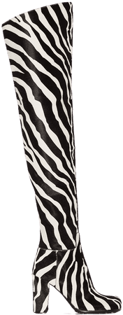 Bottega Veneta Storm zebra print boots - FARFETCH