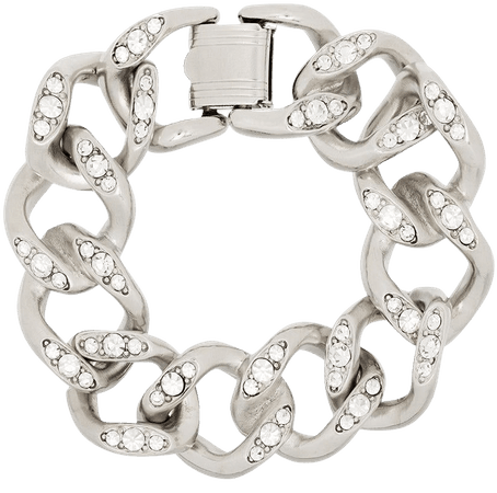 Kenneth Jay Lane crystal-embellished chain bracelet