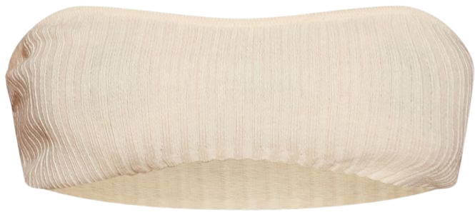 Shape Cream Knit Minimal Bandeau | PrettyLittleThing CA