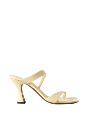 Sika Leather Sandals - Pastel yellow