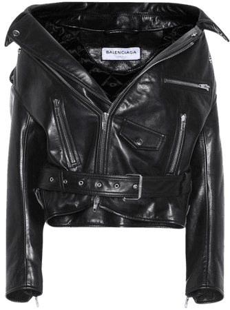 Balenciaga - Leather jacket | mytheresa.com