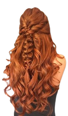 ginger long hair