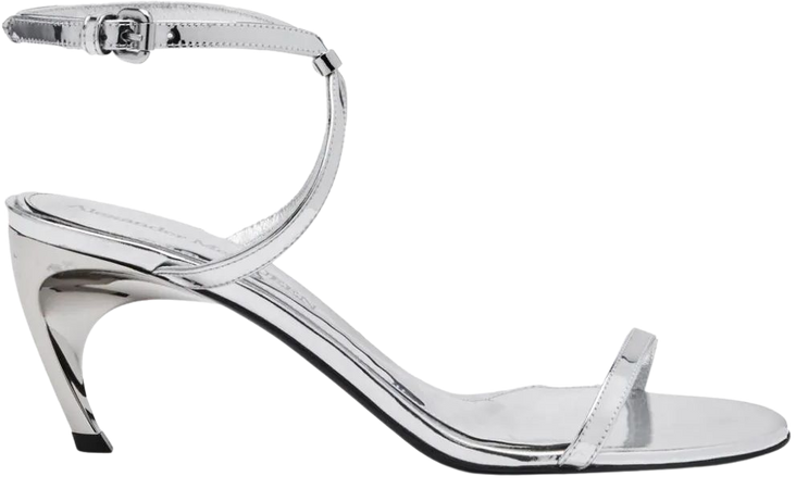 Alexander McQueen Armadillo Metal Bar 65mm Sandals - Farfetch